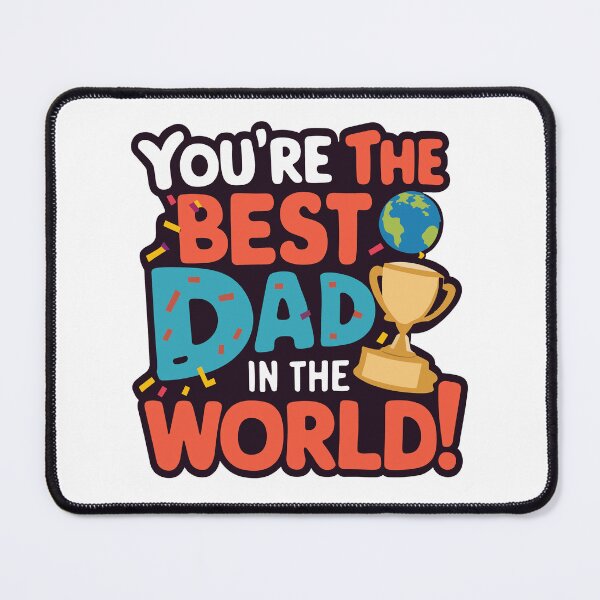 Item preview, World's Best Dad: Father's Day Celebratory Colorful Typography Art designed and sold by HahaHandlesHub.