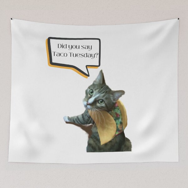 Item preview, Taco Tuesday Cat designed and sold by Kristi Brooks.