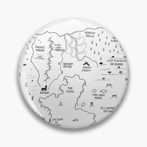 Item preview, Oregon as a fantasy map - black and white designed and sold by aldayuan.