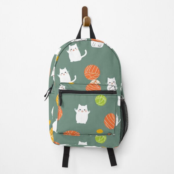 Item preview, Cute cats with ball minimalist pattern for printing designed and sold by Artkitokri.