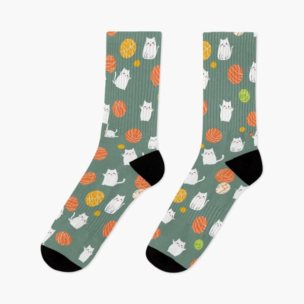 Item preview, Cute cats with ball minimalist pattern for printing designed and sold by Artkitokri.