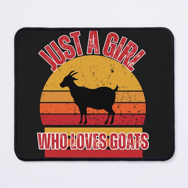 Item preview, Distressed Retro SunsetJust A Girl Who Loves Goats designed and sold by AlienOccupation.