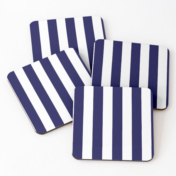 Item preview, Navy Blue and White Nautical Stripes  designed and sold by DanielleGensler.