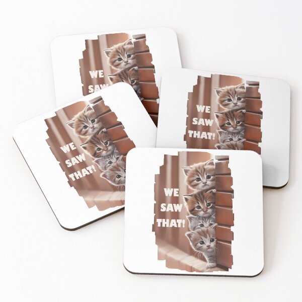 Item preview, We saw that! - Curious cats see everything! designed and sold by Channel1Design.