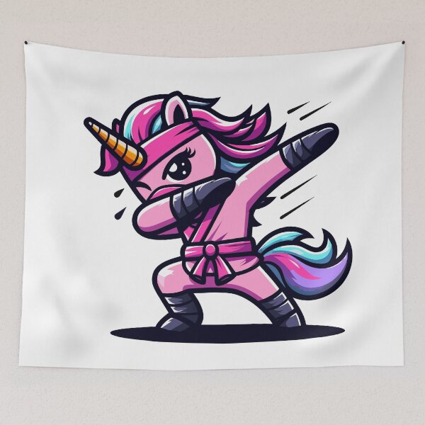 Item preview, Pink Unicorn Ninja Dabbing designed and sold by Designowner.