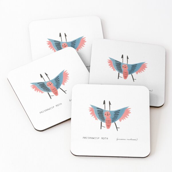 Item preview, Prismawisp Moth (prismarus tenebrionis) designed and sold by WhiskerWish.