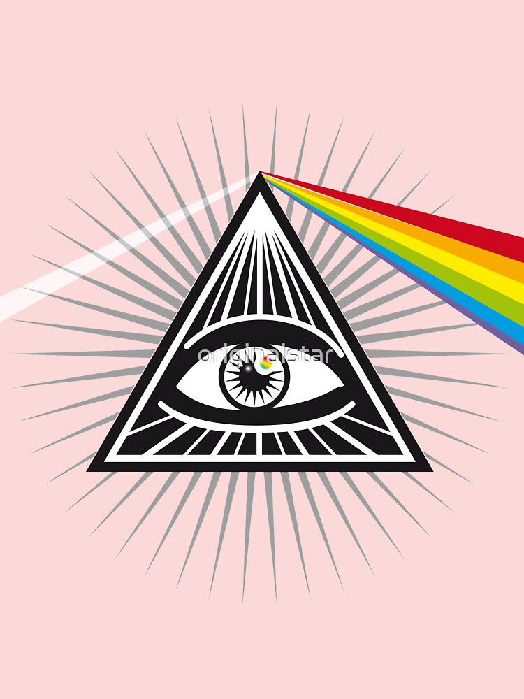 Illuminati rainbow refraction outlet hoodie