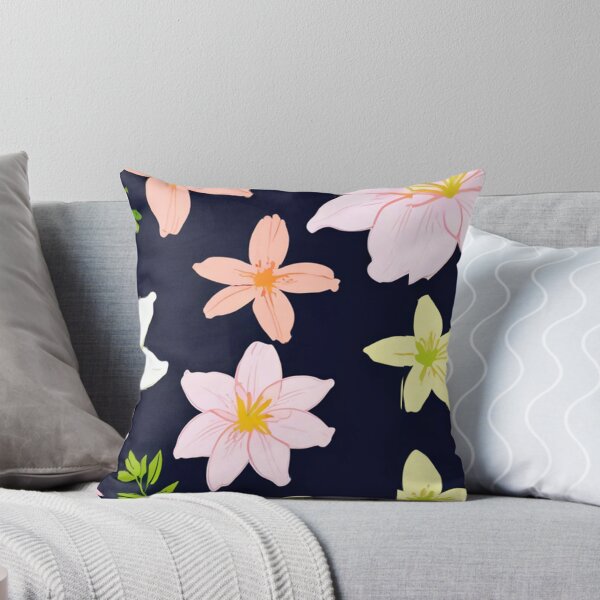 Item preview, Lilly flowers pattern for printing designed and sold by Artkitokri.