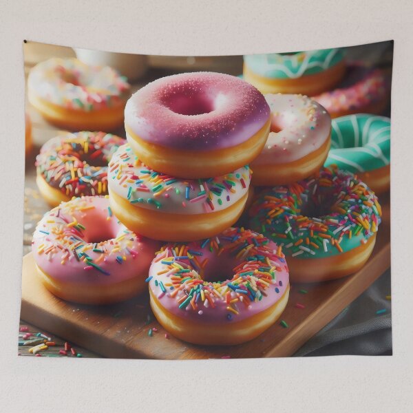 Item preview, Culinary temptation of donuts. designed and sold by MyHappyArtShop.