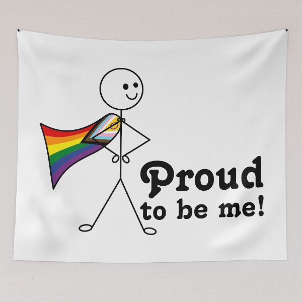 Item preview, Proud to Be Me LGBTQIA Inclusive Progress Pride Super Hero designed and sold by JoyfulJen.