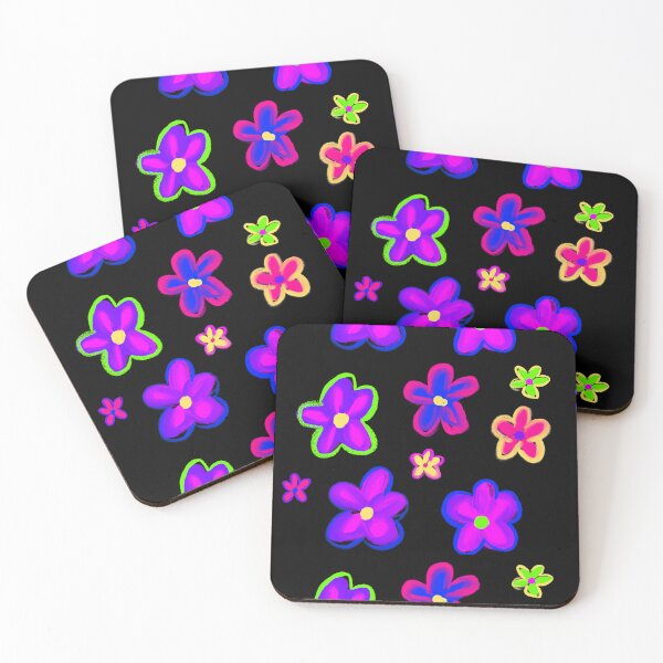 Item preview, Retro Flowers Boho Painting designed and sold by ArtByErinSmith.