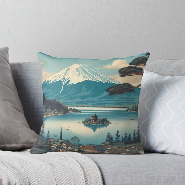 Item preview, Landmarks in Japan,  Lake Kawaguchiko, Fuji-Hakone-Izu National Park designed and sold by CulturalCurios.