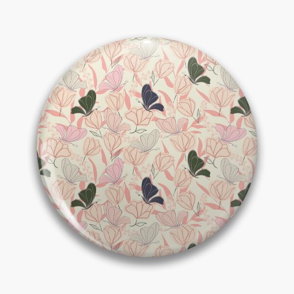 Item preview, Nature inspired whimsical butterfly garden with pink, green and purple butterflies designed and sold by JasmineGDesigns.