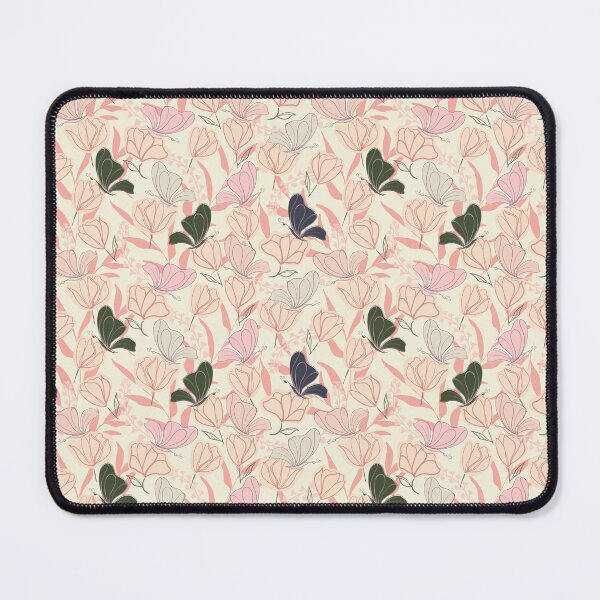 Item preview, Nature inspired whimsical butterfly garden with pink, green and purple butterflies designed and sold by JasmineGDesigns.