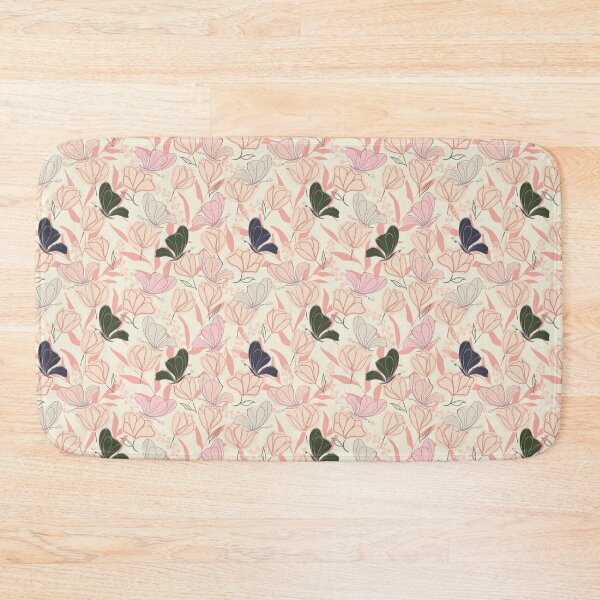 Item preview, Nature inspired whimsical butterfly garden with pink, green and purple butterflies designed and sold by JasmineGDesigns.
