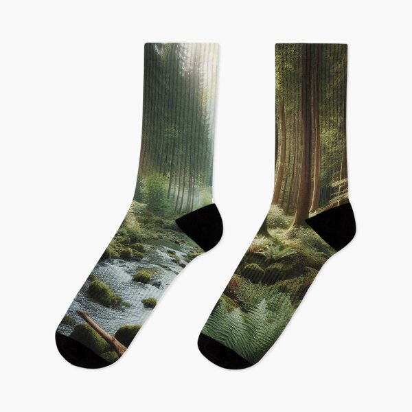 Item preview, Enchanted Forest Stream at Sunrise designed and sold by ArtComixHaven.