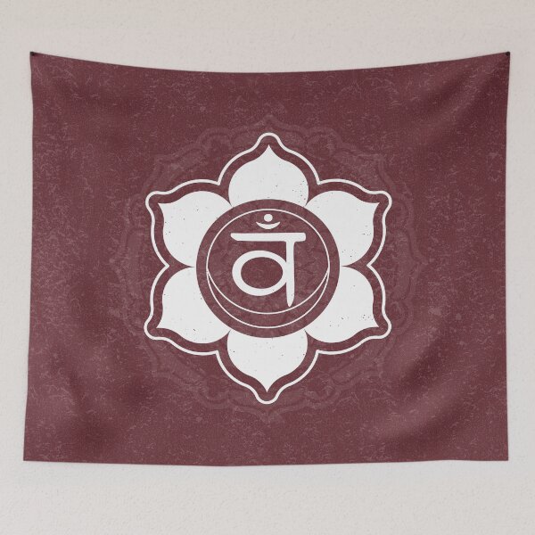 Item preview, Sacral Chakra Mandala - Wine + Snow designed and sold by Irene Estelle.