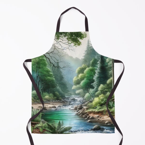 Item preview, Whispering Creek in the Misty Woodland designed and sold by ArtComixHaven.