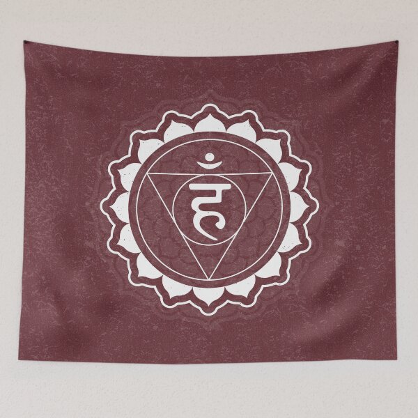 Item preview, Throat Chakra Mandala - Wine + Snow designed and sold by Irene Estelle.