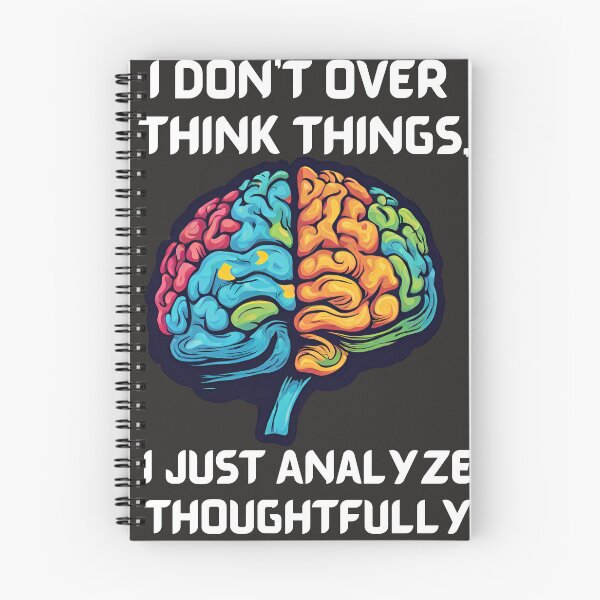 Item preview, I Don't Overthink Things, I Just Analyze Thoughtfully. Pop Art Brain Power designed and sold by Wolvescreate.