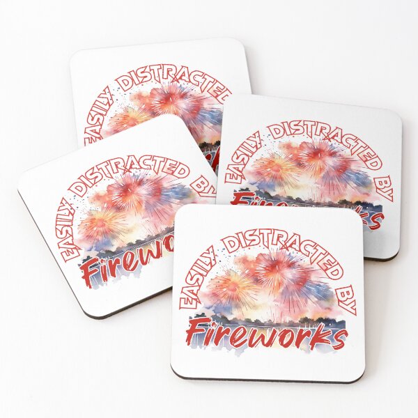 Item preview, Easily Distracted by Fireworks designed and sold by ChefOCreations.
