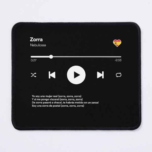 Item preview, Zorra - Nebulossa - Eurovision 2024 Spain - Media Player Style designed and sold by Vision-Tees.