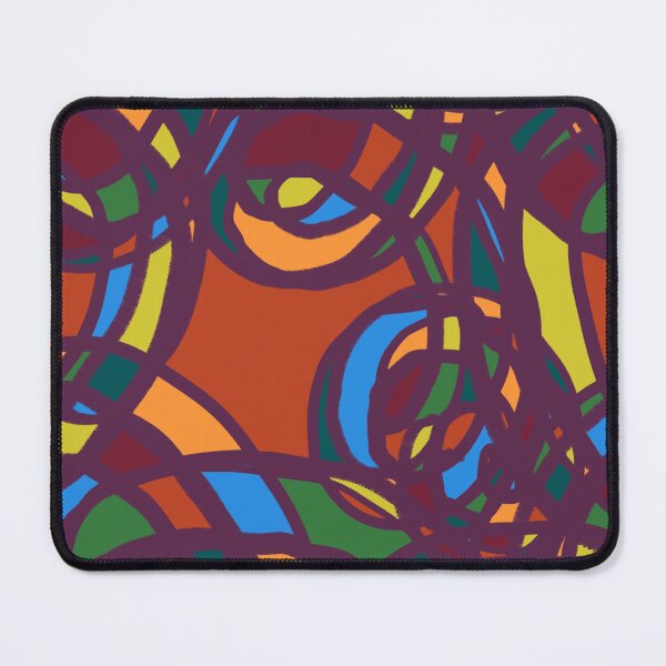 Item preview, Purple Geometric Rainbow Doodle Shapes Scribble Abstract Pattern designed and sold by hopecope.