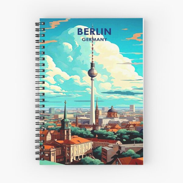 Item preview, Berlin Germany Vintage Travel and Tourism Advertising Print designed and sold by posterbobs.