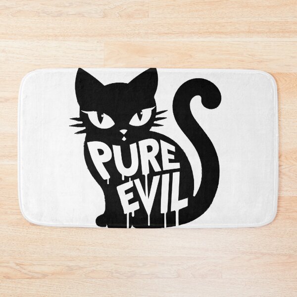 Item preview, Pure Evil (Purr Evil?) Adorable Black Cat Oozing Evil designed and sold by HalloweenEvil.