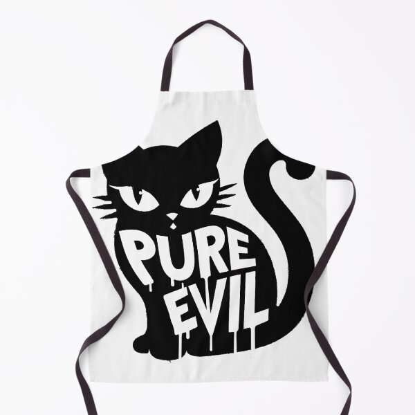 Item preview, Pure Evil (Purr Evil?) Adorable Black Cat Oozing Evil designed and sold by HalloweenEvil.