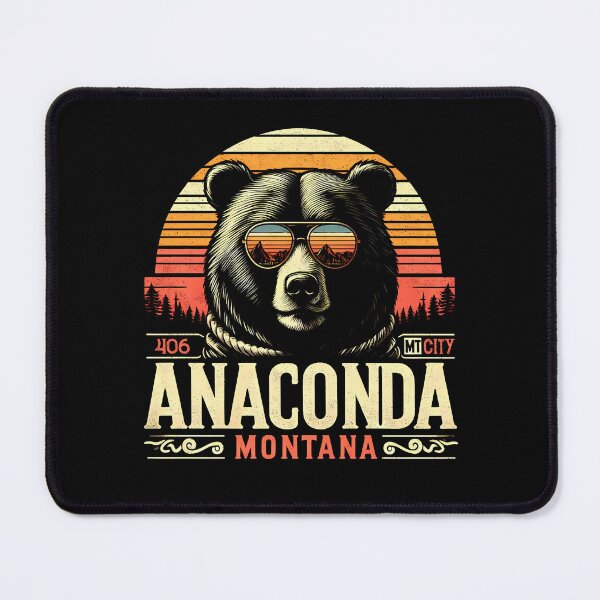Item preview, Anaconda Montana - Vintage Retro Black Bear Sunglasses Mountain Anaconda MT 406 Gift designed and sold by JUSTBEELEGANT.