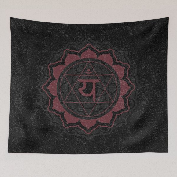 Item preview, Heart Chakra Mandala - Coal + Wine designed and sold by Irene Estelle.