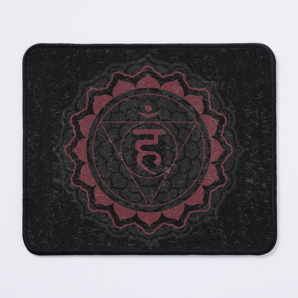 Item preview, Throat Chakra Mandala - Coal  + Wine designed and sold by Irene Estelle.