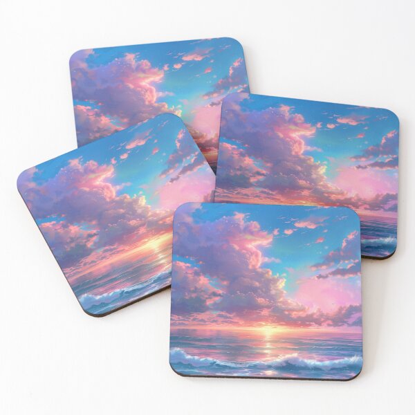 Item preview, Tranquil Sunset: Coastal Candy Dreamscape designed and sold by MindVibe.