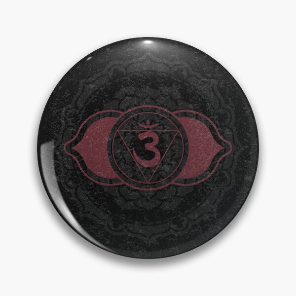 Item preview, Third Eye Chakra Mandala - Coal + Wine designed and sold by Irene Estelle.