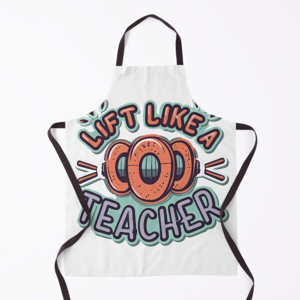 Item preview, Lift Like A Teacher Barbells Illustration designed and sold by NiftyWrx.