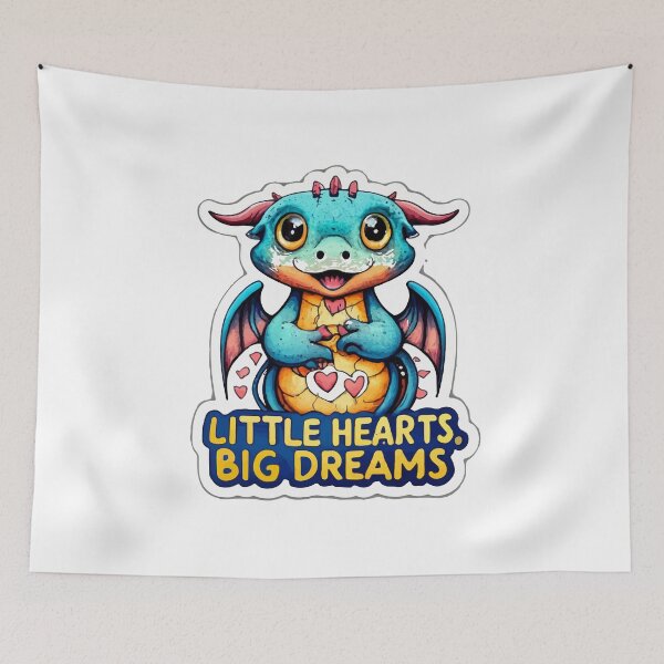 Item preview, Little Hearts, Big Dreams - Baby Dragon and Stethoscope designed and sold by NiftyWrx.