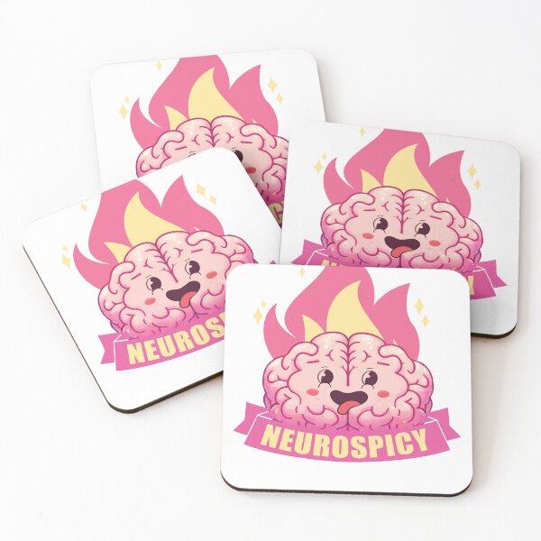 Artikelvorschau, Neurospicy Neurodiversität ADHS ASD Autismus Kawaii Gehirn entworfen und verkauft von stylesip.