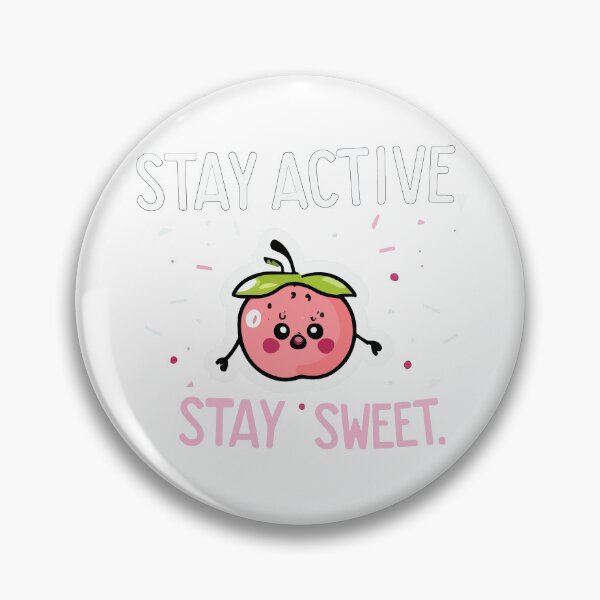 Item preview, Stay Active, Stay Sweet - Kawaii Fruit Fitness designed and sold by NiftyWrx.