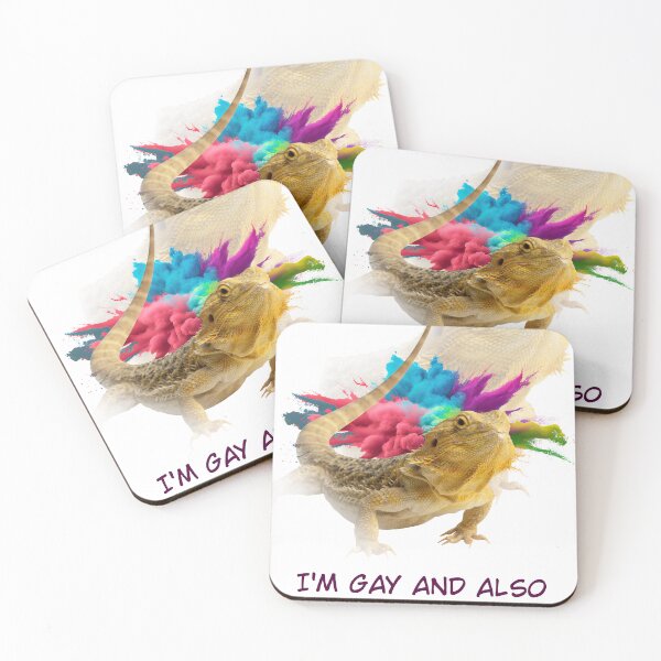 Item preview, LGBTQ+ // Gay // Lizard // Bearded Dragon // Pride month designed and sold by EarlyDeadFish.