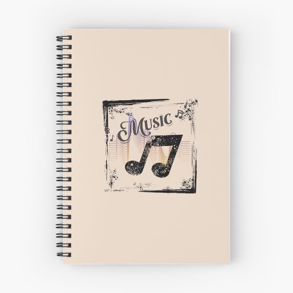 Item preview, Music Notes With Sound Waves Framed & Distressed designed and sold by BrightrDayMusicArt.