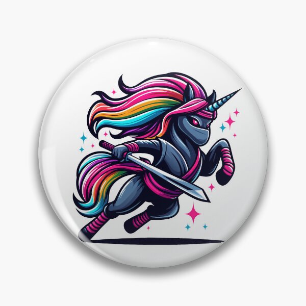 Item preview, Ninja Mystical Warrior Unicorn designed and sold by Designowner.