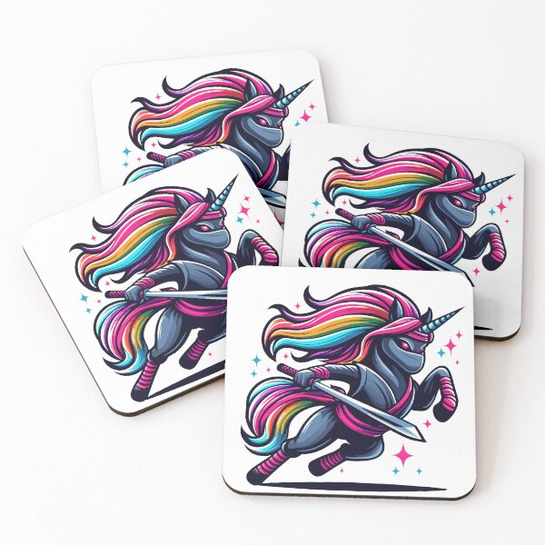 Item preview, Ninja Mystical Warrior Unicorn designed and sold by Designowner.