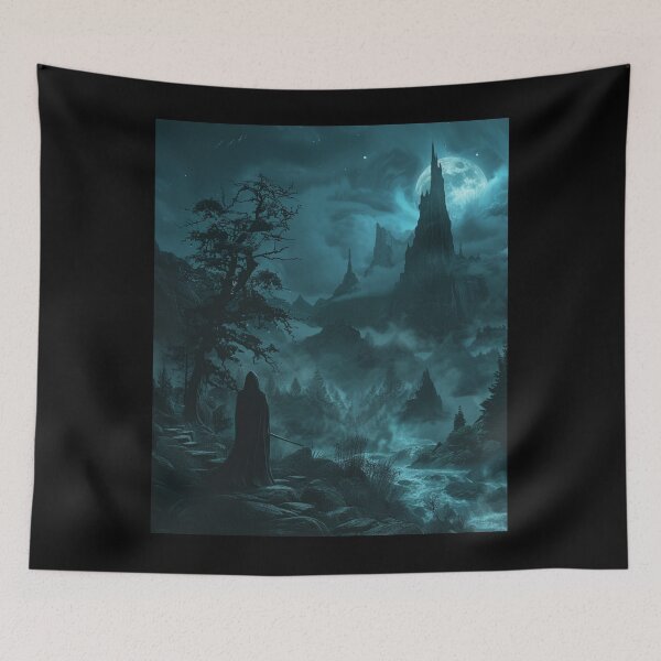 Item preview, Scary Landscape Wizard Classic T-Shirt designed and sold by TheDarkStone.