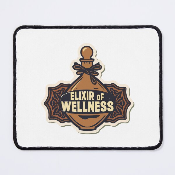 Item preview, Vintage Apothecary Elixir of Wellness Bottle designed and sold by NiftyWrx.