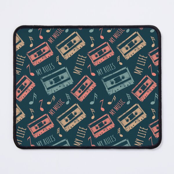 Item preview, Retro Cassette Tapes - Analog Vibes, Digital Hearts. My life, my rules, my music Pattern designed and sold by Deepness2023.