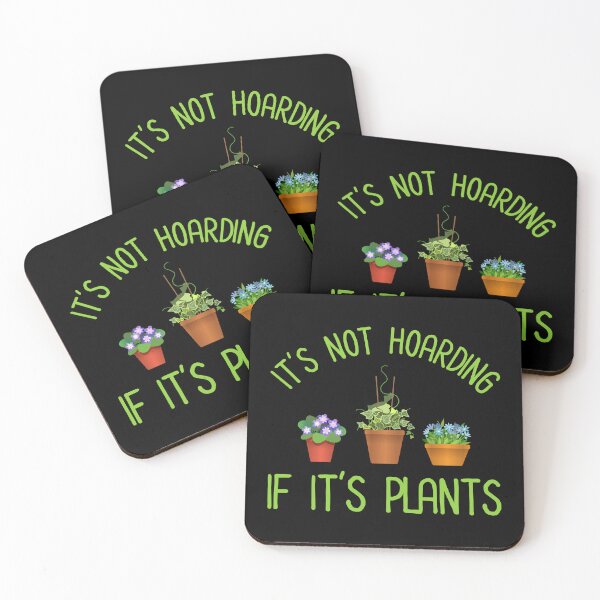 Item preview, It's Not Hoarding If It's Plants designed and sold by Cat Lady Designs.