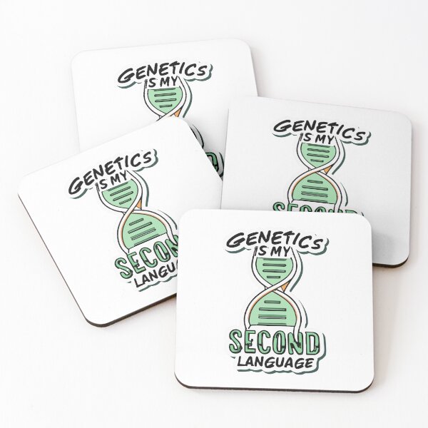 Item preview, Genetics Is My Second Language - DNA Helix Design designed and sold by NiftyWrx.