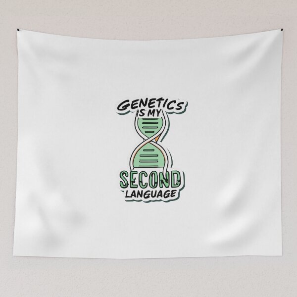 Item preview, Genetics Is My Second Language - DNA Helix Design designed and sold by NiftyWrx.
