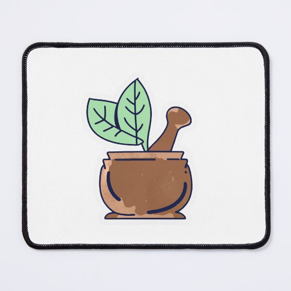 Item preview, Natural Remedies Mortar and Pestle Watercolor Art designed and sold by NiftyWrx.